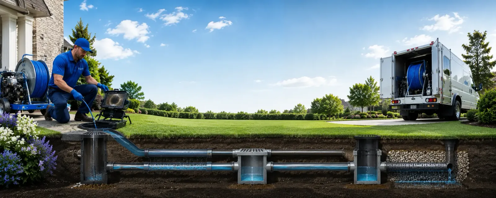 Outdoor drain cleaning information for Beverly, MA